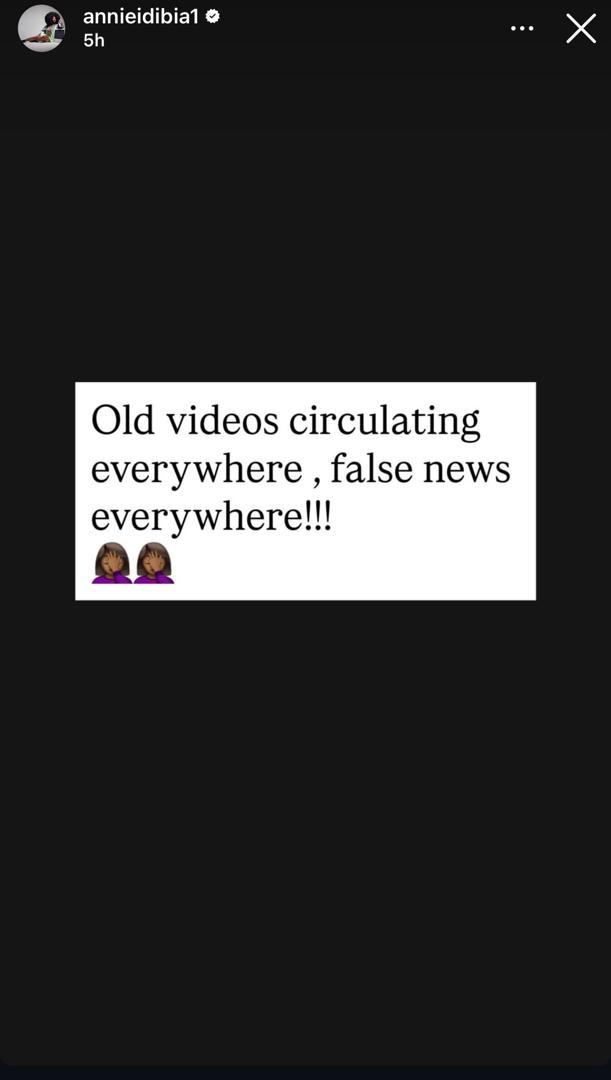 Annie Idibia reacts to rumors of her and 2Face being back together
